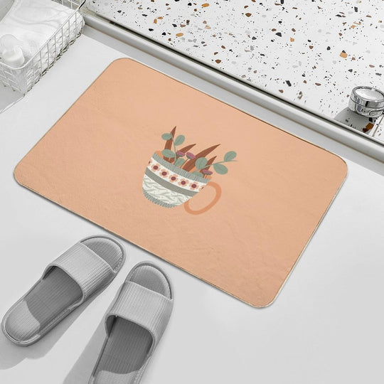Flower Mug 7  Odorless Bath Mat