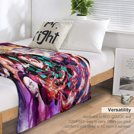 Demon Poster Durable Throw Blanket