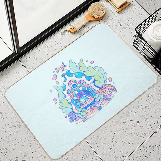 Shark Cottage  Non-Slip Bath Mat