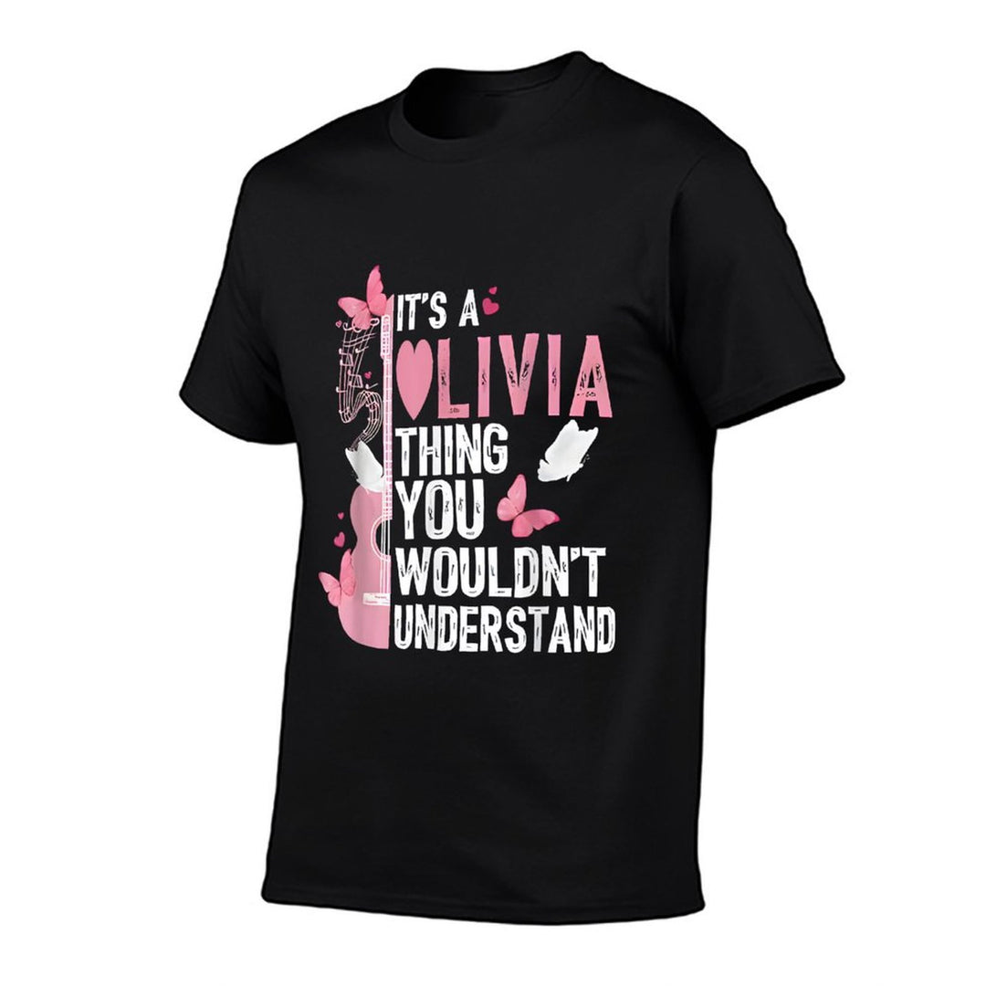 Its A Olivia Thing You Wouldnt Understand Olivi First Name  Ribbed Collar T-Shirt