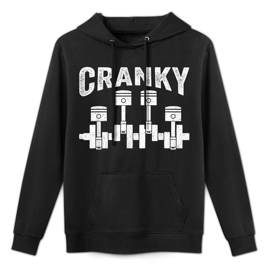Cranky Car Engine Crankshaft Cars Lover Mechanics Father Day Moisture-Wicking Hoodie