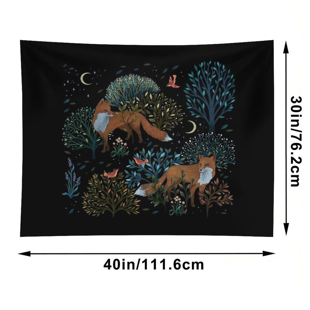 Forest Fox Tapestry