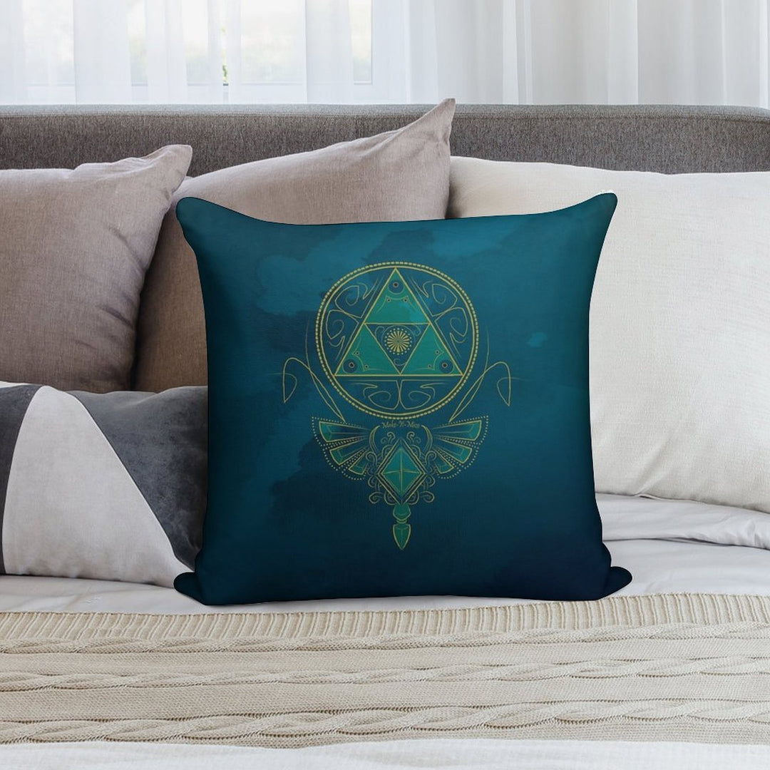 ~Blue Wisdom~ Soft Anti-Pilling Throw Pillow