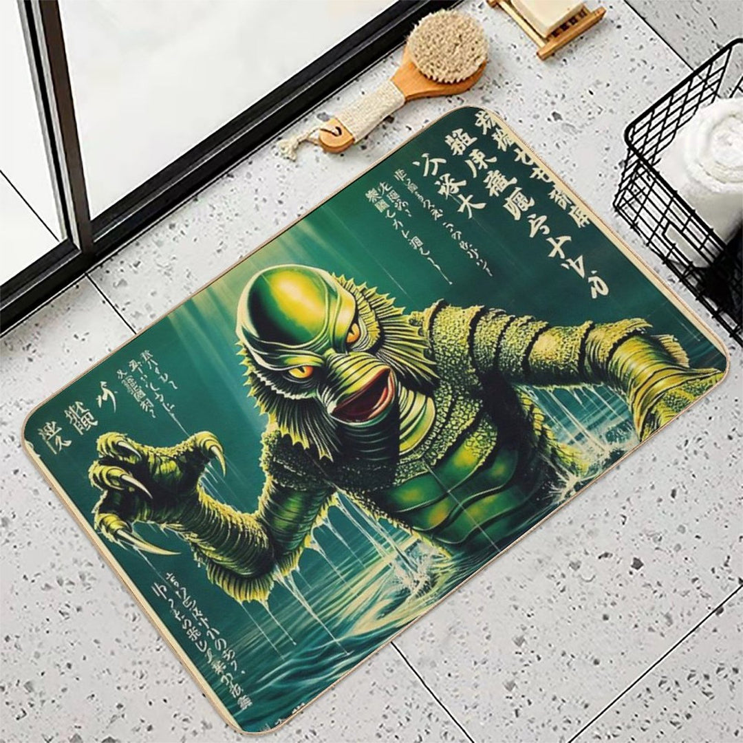 Creature from The Black Lagoon 4  Easy Maintenance Bath Mat