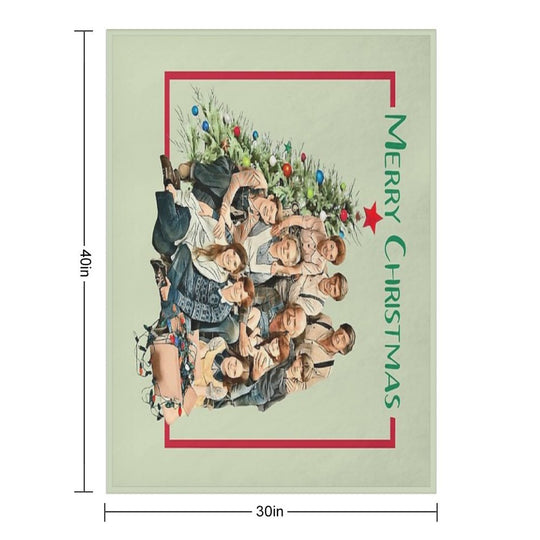 The Walton Family Christmas Shrink-resistant Throw Blanket
