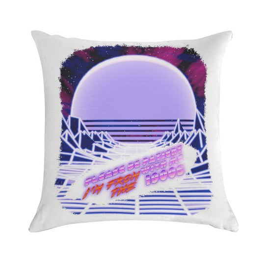 Born in The 1900s (Vapor Wave) Soft Home Decor Throw Pillow