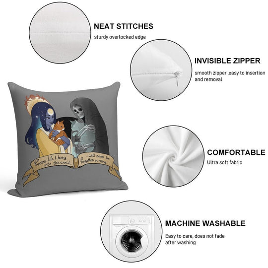 Life & Death Soft Decorative Cover Throw Pillow