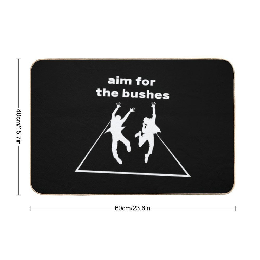 The Other Guys Aim for The Bushes  Toxin-Free Bath Mat