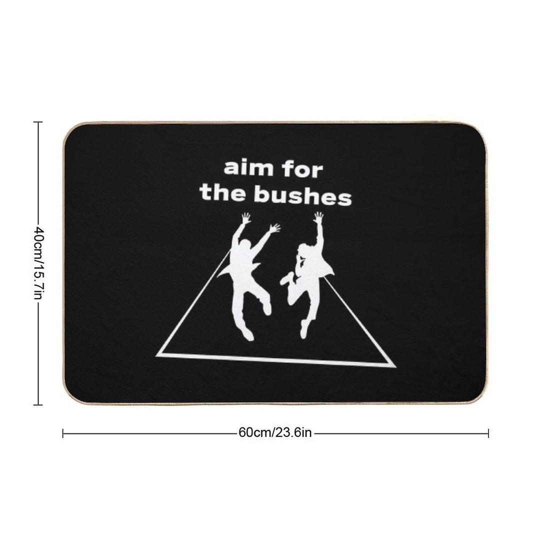 The Other Guys Aim for The Bushes  Toxin-Free Bath Mat