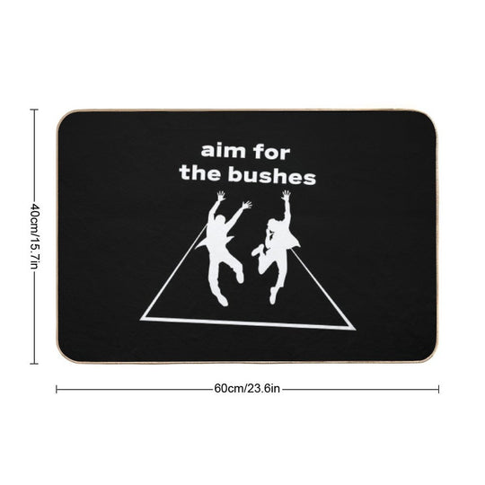 The Other Guys Aim for The Bushes  Toxin-Free Bath Mat