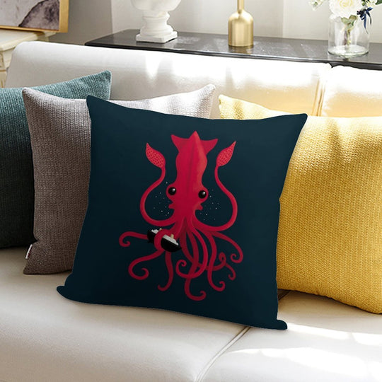 Kraken Attaken Soft Washable Throw Pillow