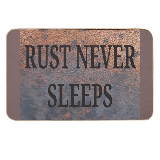 Rust Never Sleeps  Easy Maintenance Bath Mat