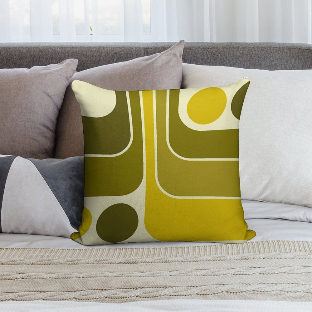 Retro Geometric Design 632 Soft Warmth Comfort Throw Pillow