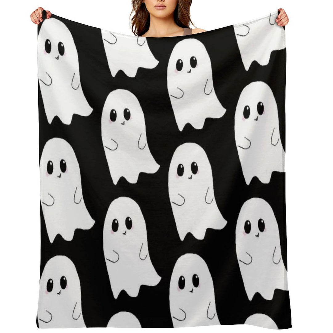 Cute Ghost Wrinkle-free Throw Blanket