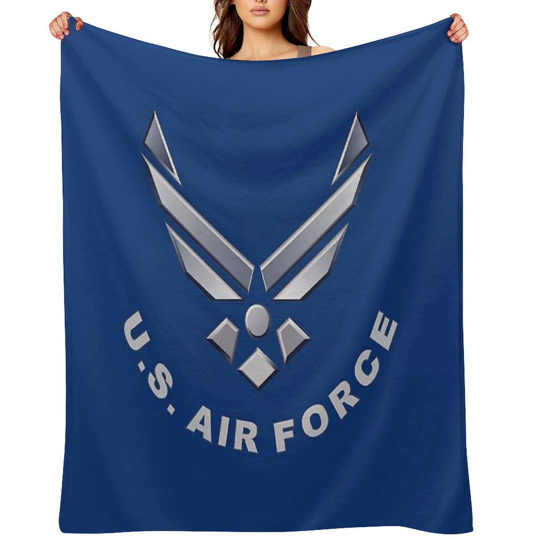 U.  S. Air Force Symbol for Dark Colors Premium Throw Blanket