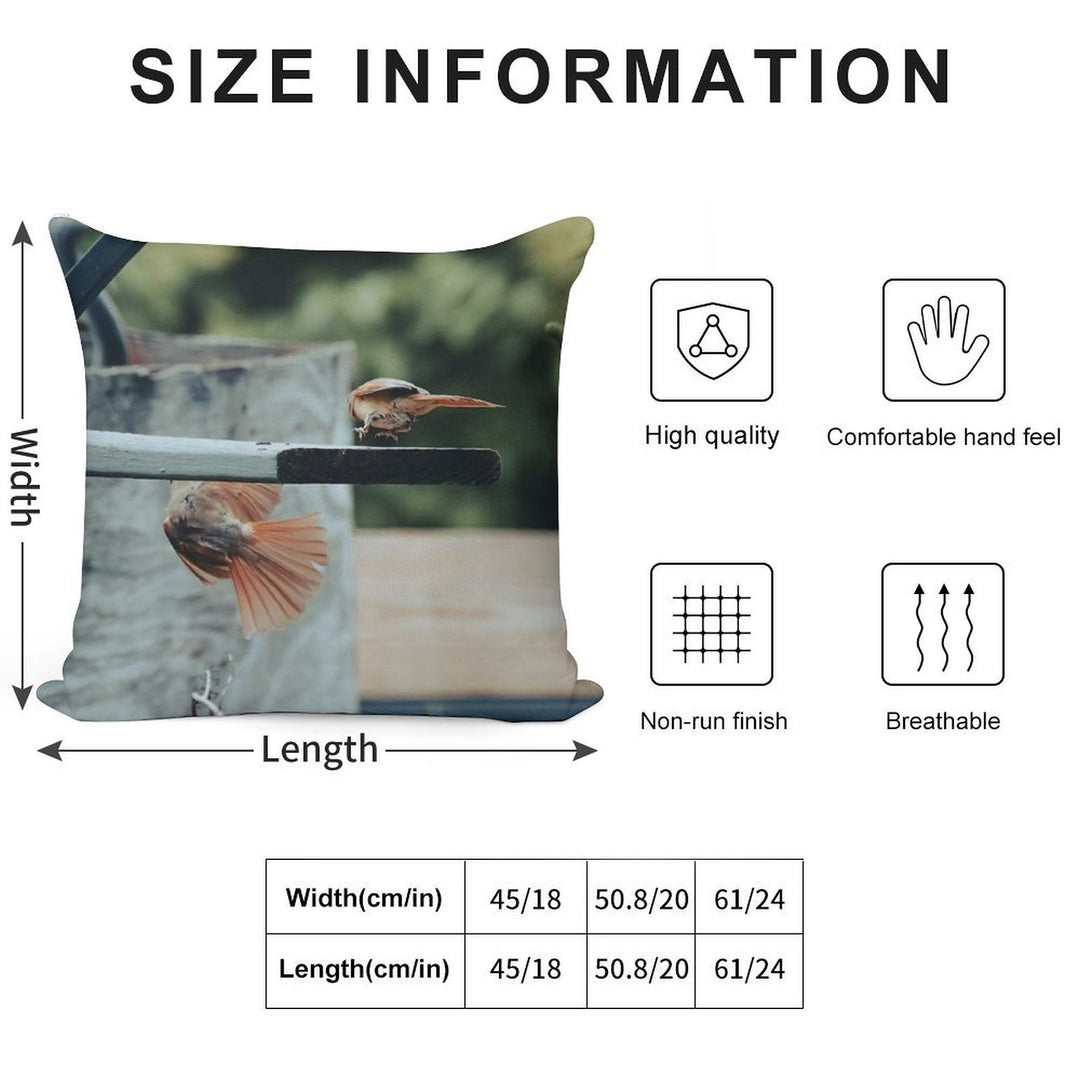 Warring Cardinals Soft Style Accent Throw Pillow