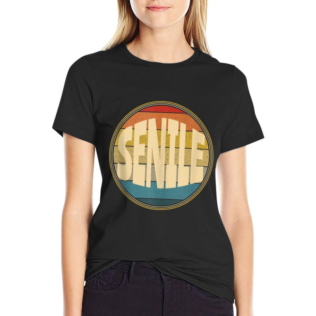 SENILE Retro Funny 1969 50th Birthday Gag Gift Party Idea  Graphic-printed T-Shirt