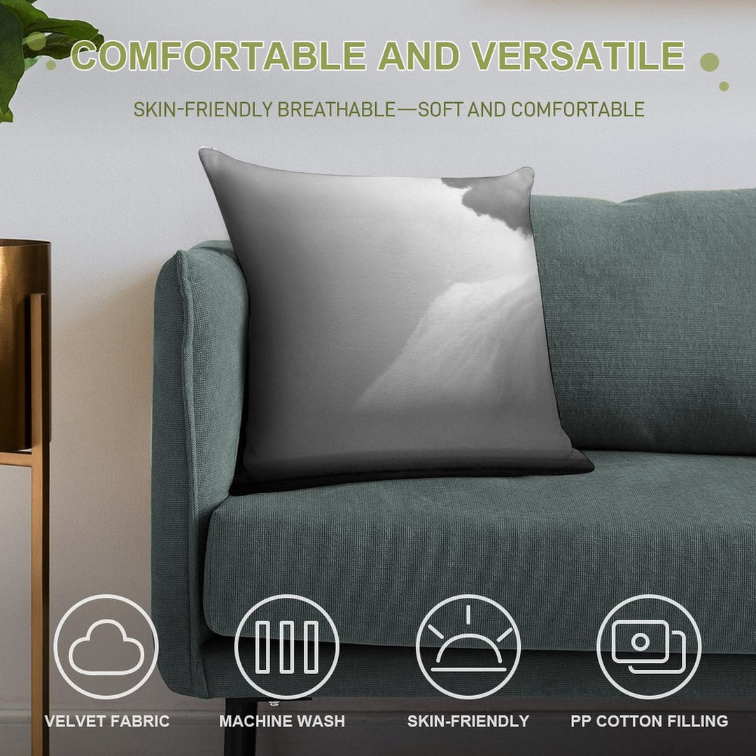 Shelf Cloud in Front of A Southerly Change Soft High-Density Material Throw Pillow