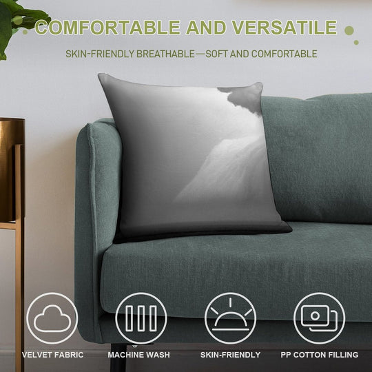 Shelf Cloud in Front of A Southerly Change Soft High-Density Material Throw Pillow