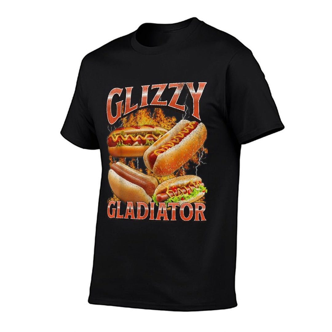Glizzy Gobbler Funny Wiener Hot Dog Meme Bootleg Graphic Men Women Comfortable T-Shirt