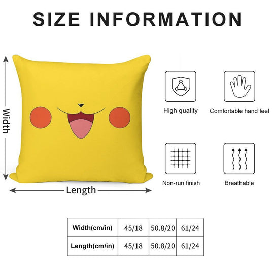 The Electric Mouse Soft Fade-Resistant Throw Pillow