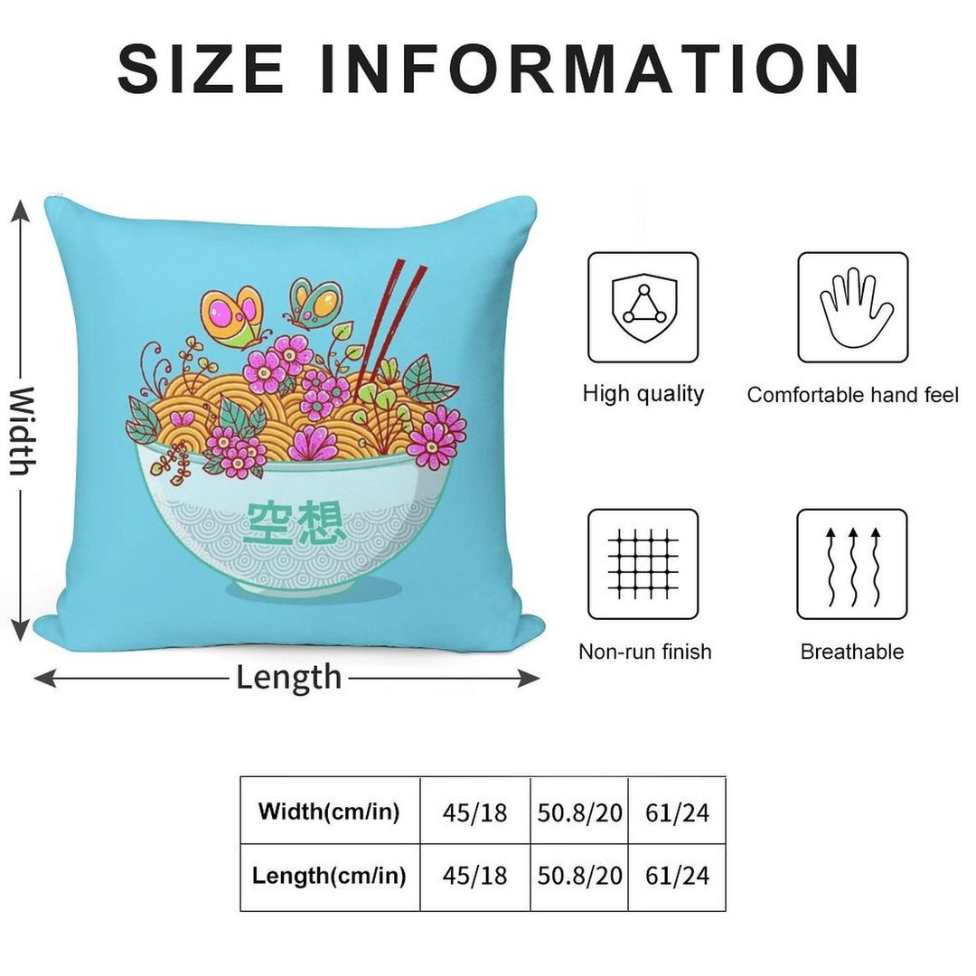 Ramen Fantasy Soft Warmth Comfort Throw Pillow