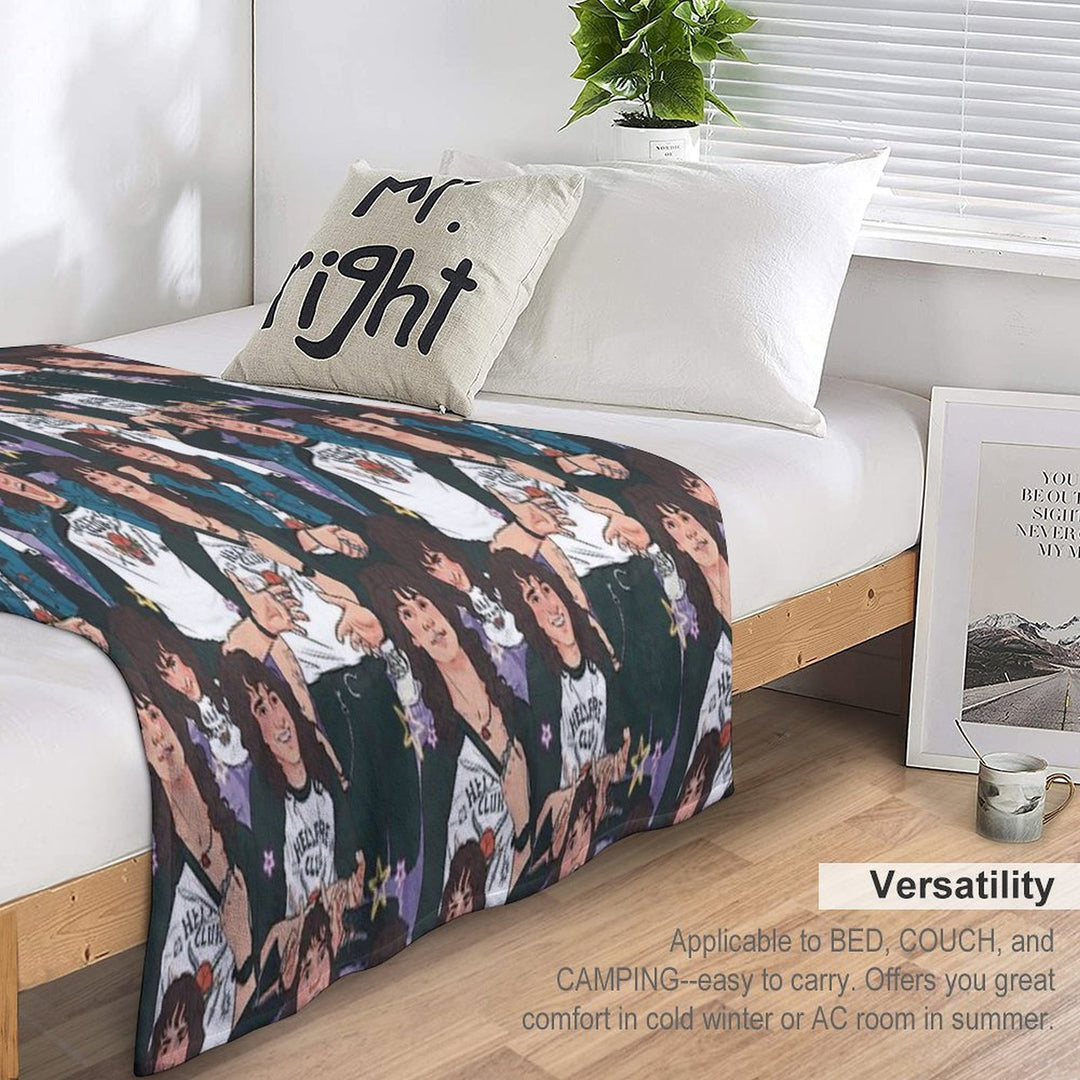 Eddie Munson - AOP Sustainable Throw Blanket