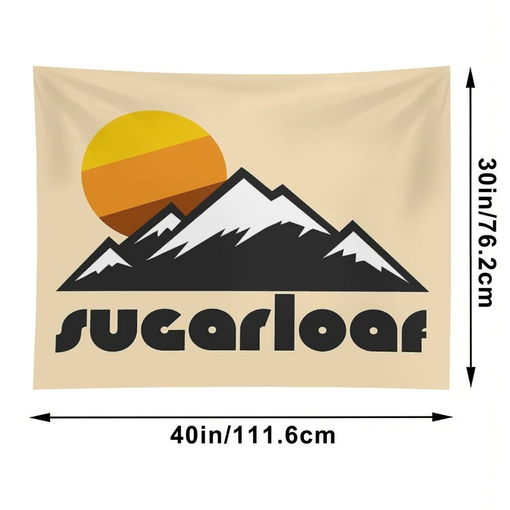 Retro Sugarloaf ))(( Tourist Souvenir Travel Maine Design Tapestry