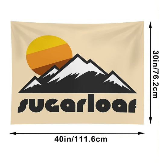 Retro Sugarloaf ))(( Tourist Souvenir Travel Maine Design Tapestry