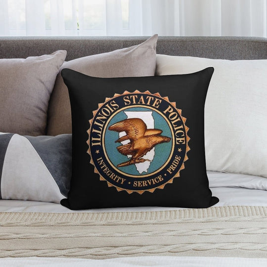 Illinois State Police Soft Durable Construction Throw Pillow