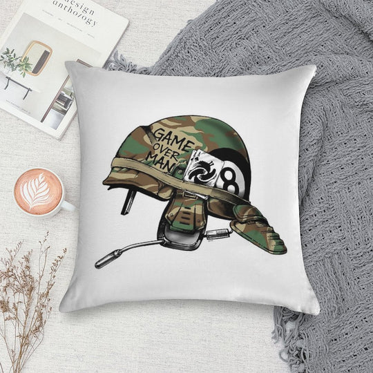 Game Over, Man! Soft Shrink-Resistant Throw Pillow