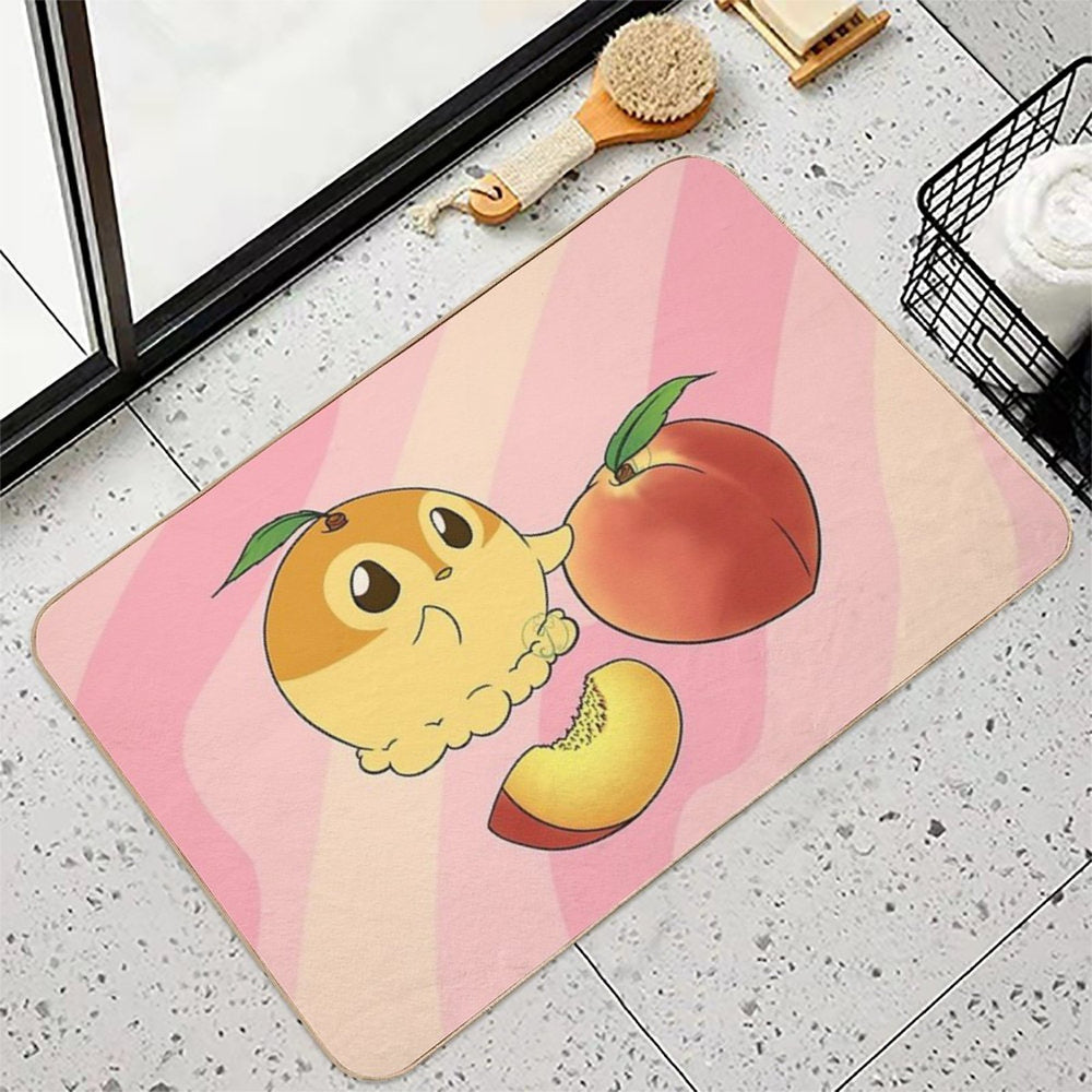 Penguinscoops - Peach  Long-Lasting Bath Mat