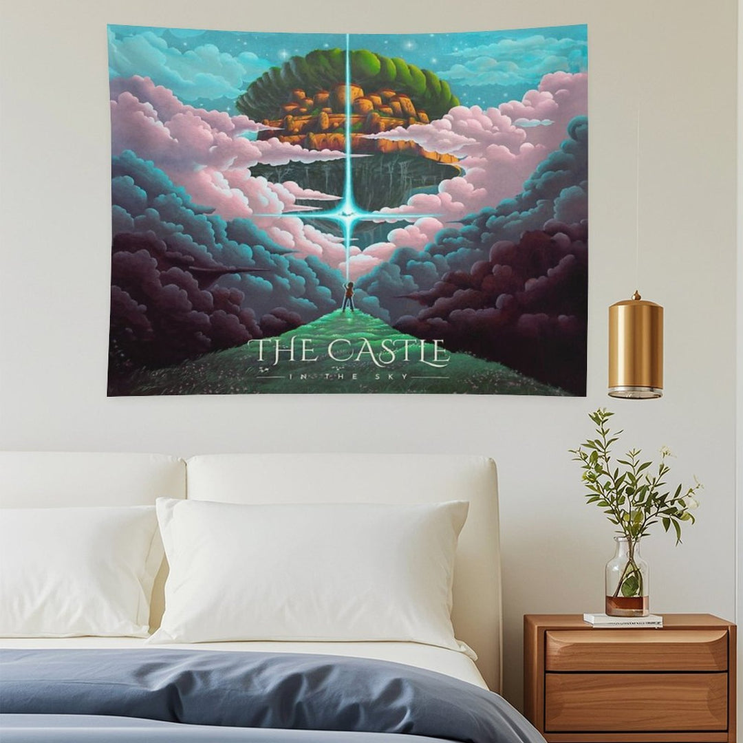 The Golden Castle in The Sky Tapestry