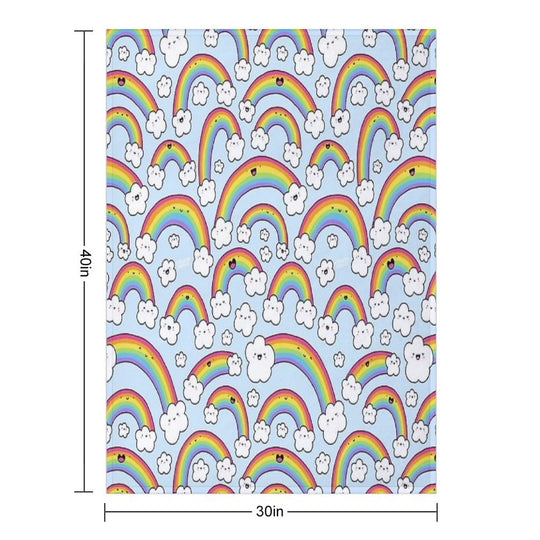 Rainbows Everywhere! Anti-pilling Throw Blanket