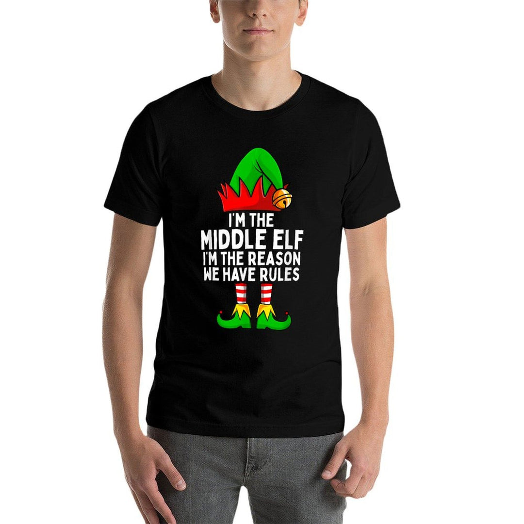 Im The Middle Elf Matching Family Christmas  Quick-drying T-Shirt
