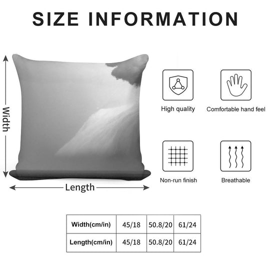 Shelf Cloud in Front of A Southerly Change Soft High-Density Material Throw Pillow