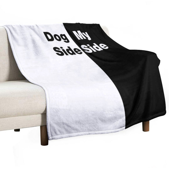 Dog Side My Side Anti-pilling Throw Blanket