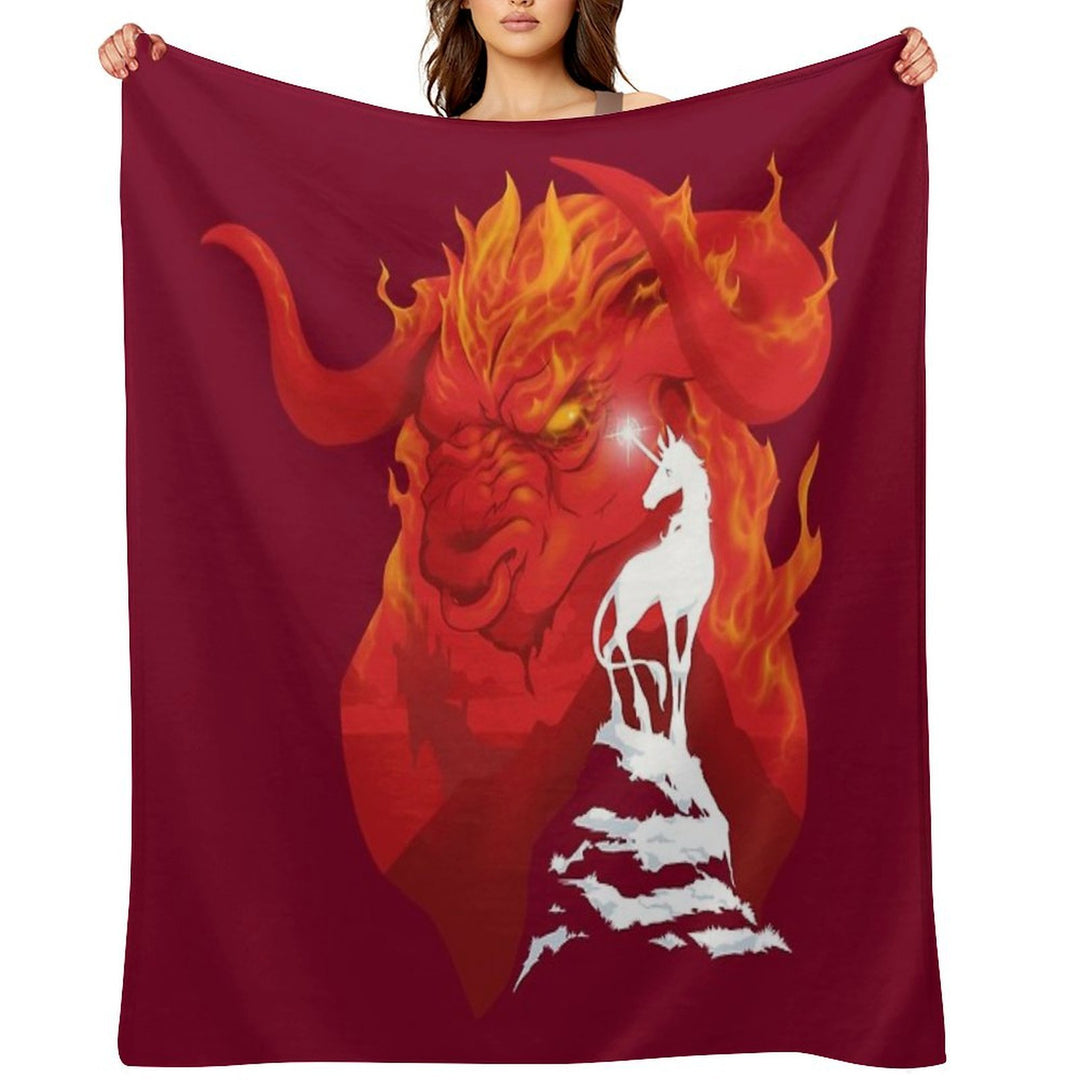 The Last Unicorn Quick-dry Throw Blanket