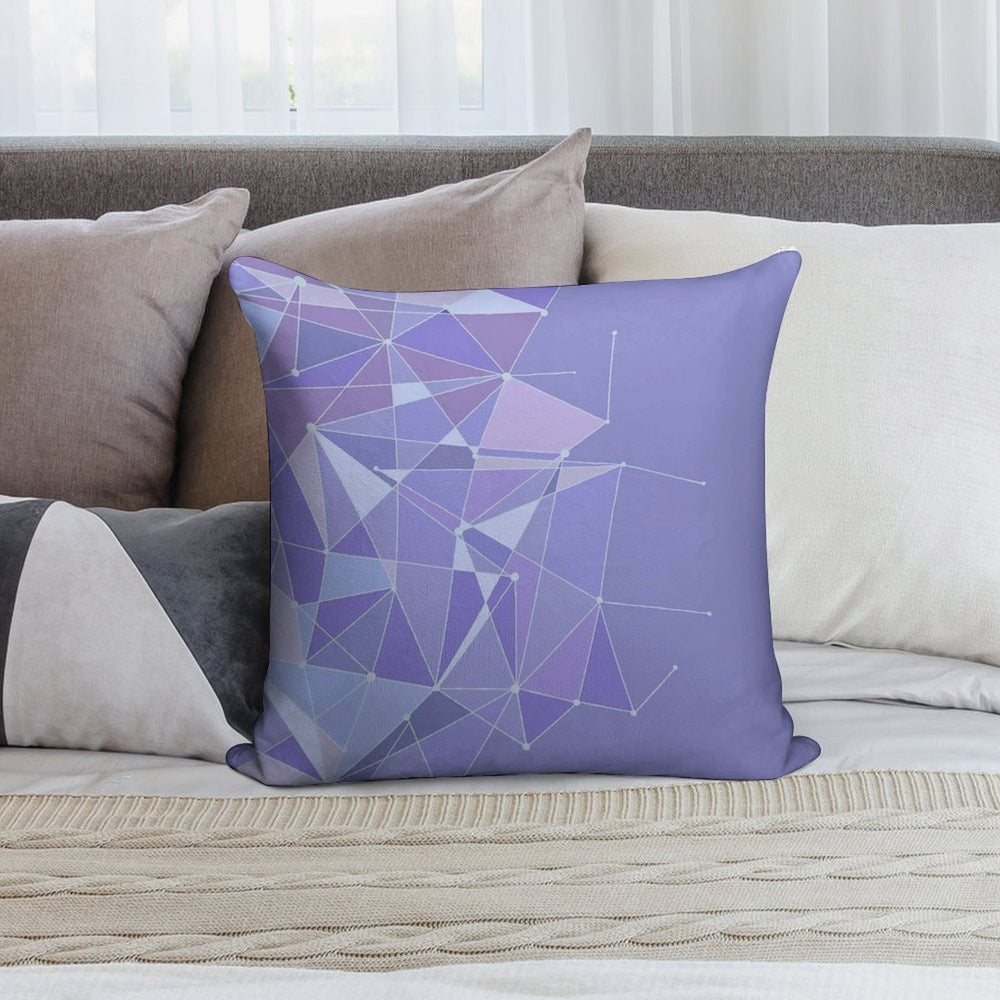 Galaxy Purple Wall Soft Reinforced Edging Throw Pillow