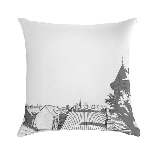 Hometown#1 Soft Decorative Cover Throw Pillow