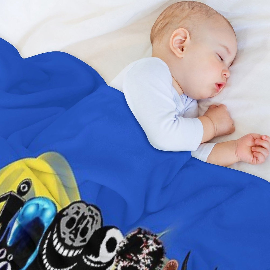 Doors All The Entities New Doors Game Update Easy Care Throw Blanket