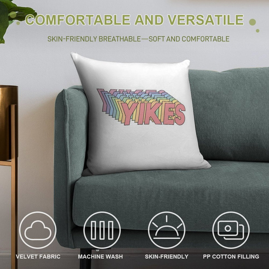 YIKES Soft Anti-Pilling Throw Pillow