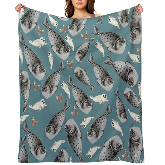 Common Seal Anti-pilling Throw Blanket
