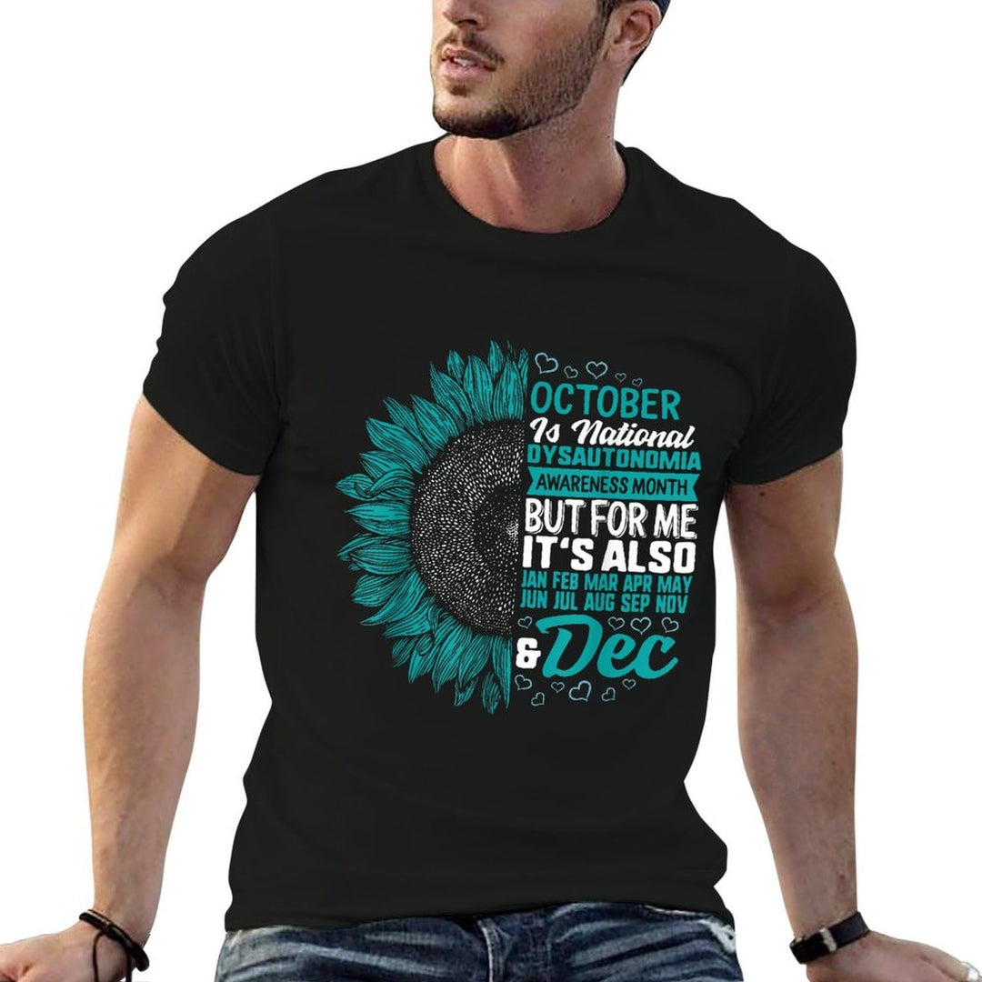 October Dysautonomia Awareness Month Autonomic Dysfunction  Relaxed-fit T-Shirt