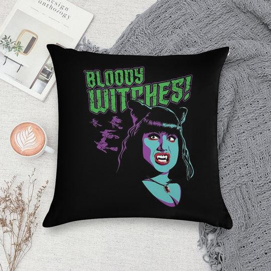 Witches! Soft Skin-Friendly Throw Pillow