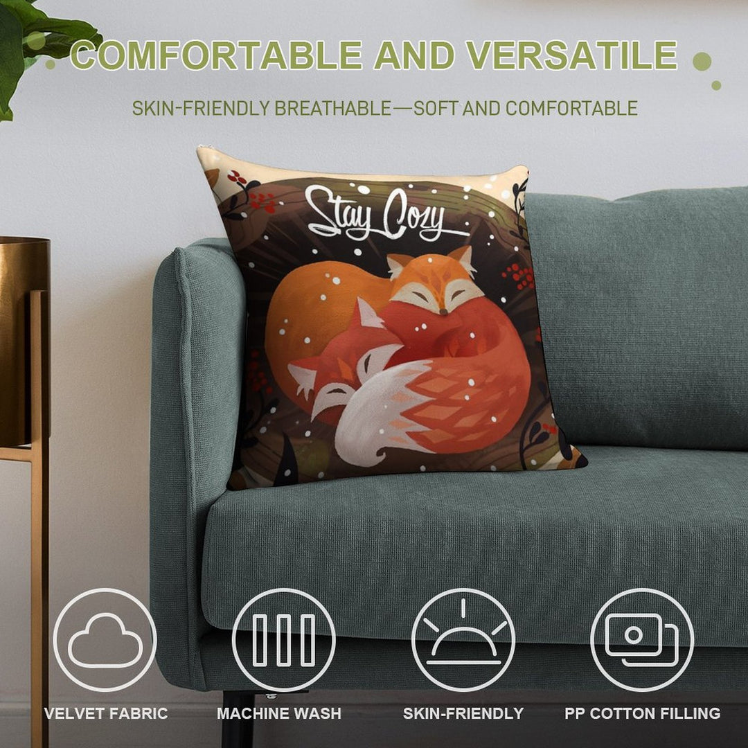 Stay Cozy Soft High-Density Material Throw Pillow