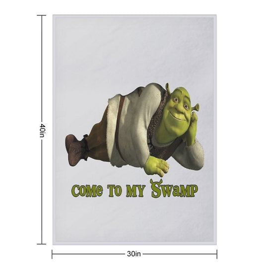 Come to My Swamp - Shrek Premium Throw Blanket