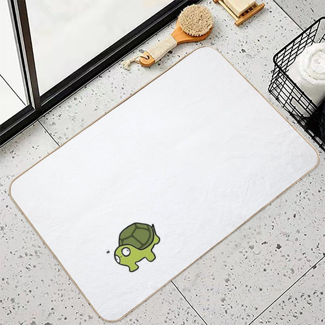 Little Tutrle Saying Hi  Eco-Friendly Bath Mat
