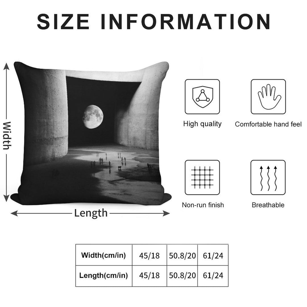 To The Moon Soft Warmth Comfort Throw Pillow
