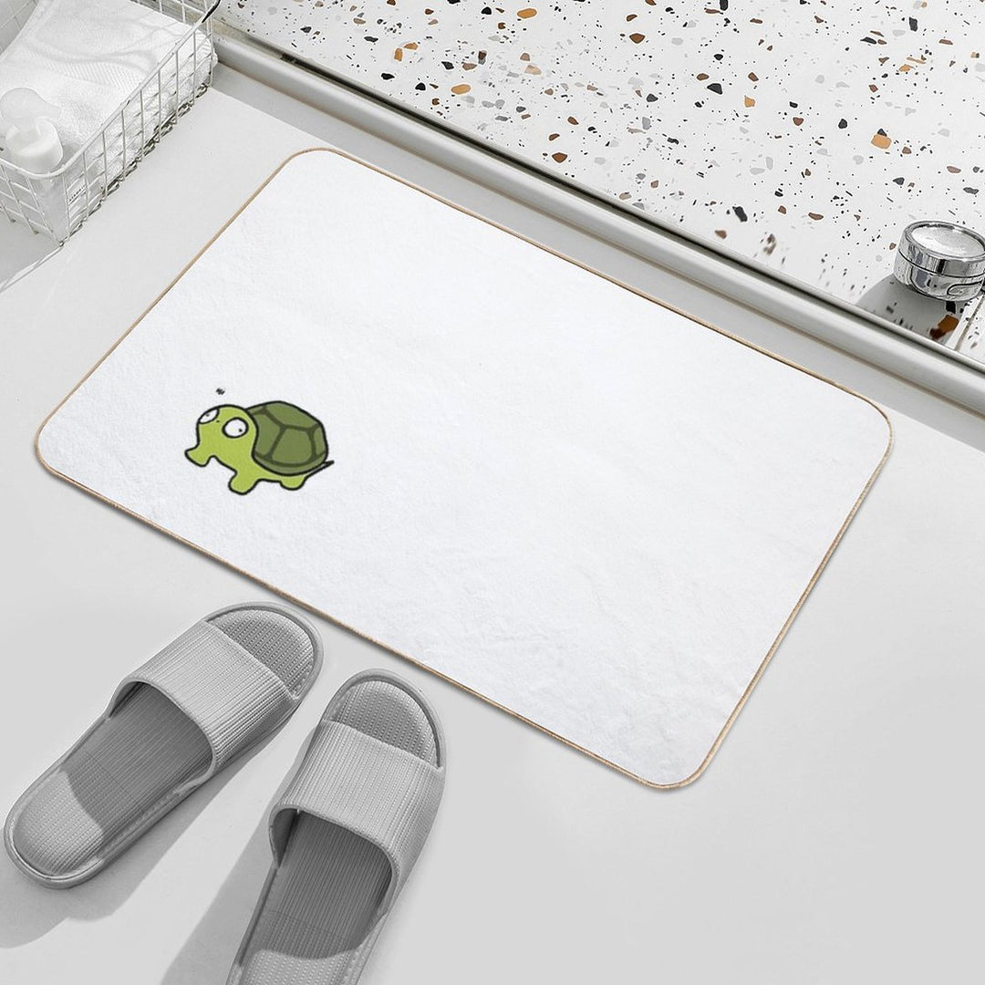 Little Tutrle Saying Hi  Eco-Friendly Bath Mat